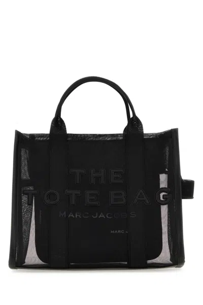 Marc Jacobs Black Mesh Medium The Tote Bag Handbag In 018