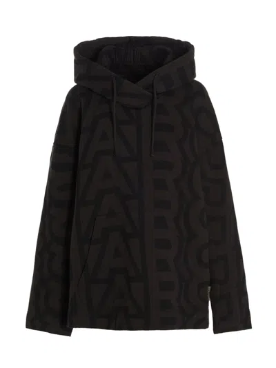 MARC JACOBS BLACK MONOGRAM HOODIE