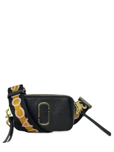 Marc Jacobs Black Multi Split Cow Leather Polyurethane Coating Bag