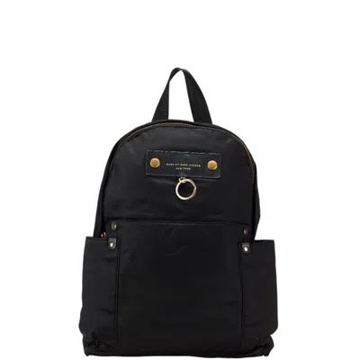 Pre-owned Marc Jacobs Black Nylon Leather Backpack ()