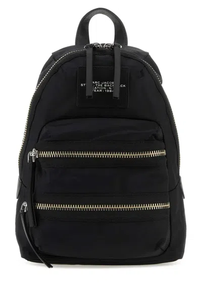 Marc Jacobs Black Nylon The Biker Medium Backpack