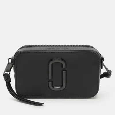 Pre-owned Marc Jacobs Black Patent Leather Snapshot Camera Crossbody Bag