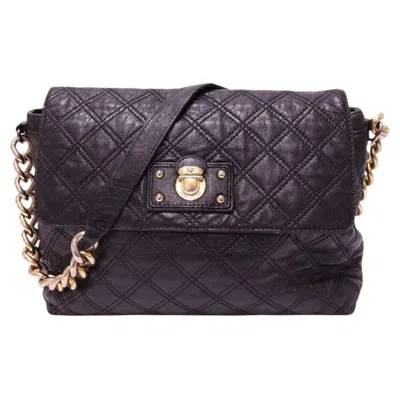 Pre-owned Marc Jacobs Black Quilted Leather Chain Shoulder Bag