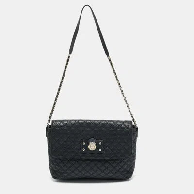 Pre-owned Marc Jacobs Black Quilted Leather The Xl Shoulder Bag