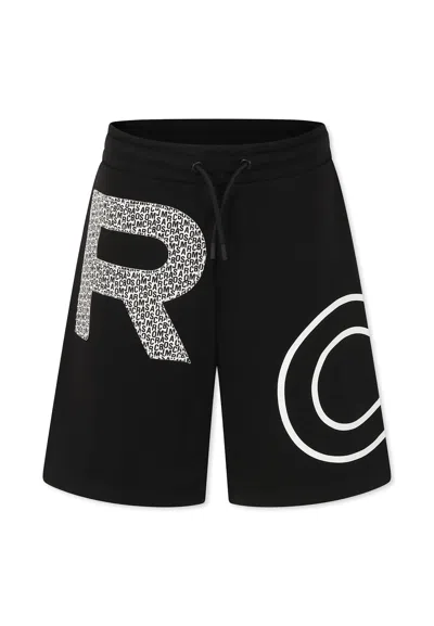 Marc Jacobs Kids' Black Shorts For Boy With Logo