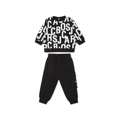 Marc Jacobs Black Suit For Babykids With Logo