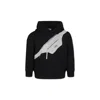 Marc Jacobs Black Sweatshirt For Boy With Belt Bag Print In Black