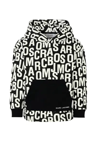 Marc Jacobs Kids' Black Sweatshirt For Boy With Logo