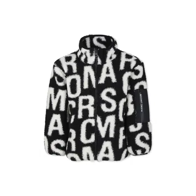 Marc Jacobs Kids' Black Sweatshirt For Boy With Monogram In Nero