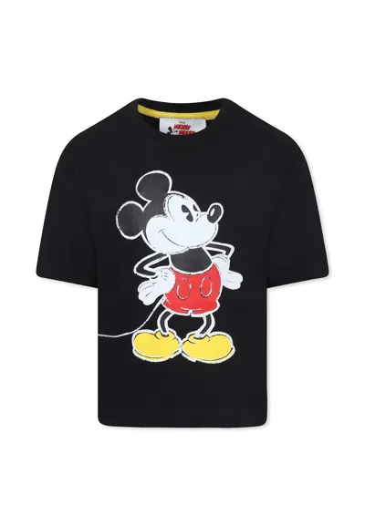 MARC JACOBS BLACK T-SHIRT FOR BOY WITH MICKY MOUSE