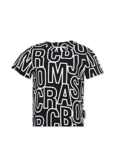 Marc Jacobs Kids' Black T-shirt For Girl With Logo
