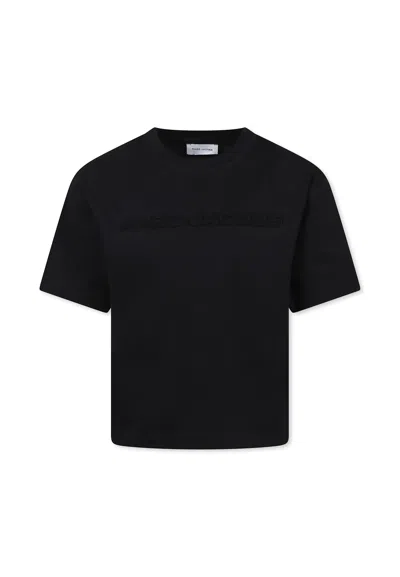 Marc Jacobs Black T-shirt For Kids With Logo