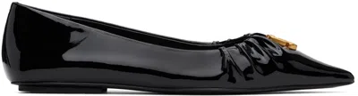 MARC JACOBS BLACK 'THE ALI' BALLERINA FLATS