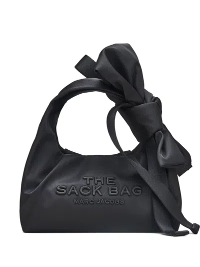 MARC JACOBS BLACK THE BOW MINI SACK BAG