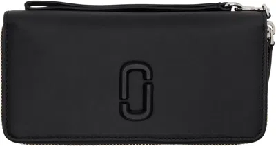 Marc Jacobs Black 'the Covered J Marc' Continental Wallet In 001 Black