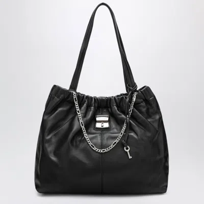Marc Jacobs Black The Cristina Tote Bag In Leather In Pattern