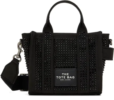 Marc Jacobs Black 'the Crystal Canvas Crossbody' Tote In 008 Black Crystal