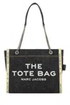 Marc Jacobs The Denim Chain Medium Tote Bag In Black