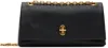 Marc Jacobs The Dual Chain Mini Leather Shoulder Bag In 001 Black
