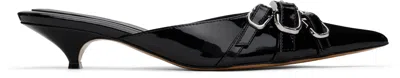 MARC JACOBS BLACK 'THE EMMA' KITTEN HEELS