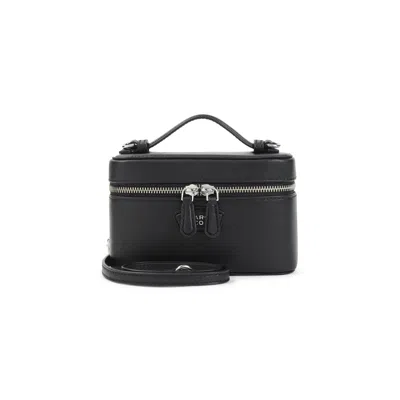 Marc Jacobs Black The Everyday Leather Vanity Bag In Purple