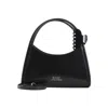 Marc Jacobs Glam Claw Clip Leather Crossbody Bag In Black