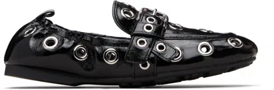Marc Jacobs Black 'the Grommet Jude' Loafers
