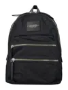 Marc Jacobs Adjustable Nylon Backpack With Maxi Pockets In Black