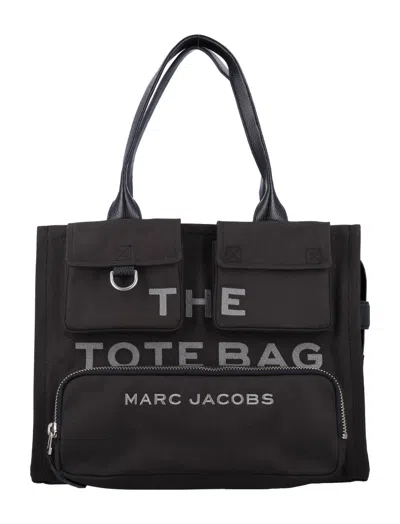 Marc Jacobs Black The Large Cargo Canvas Tote Bag