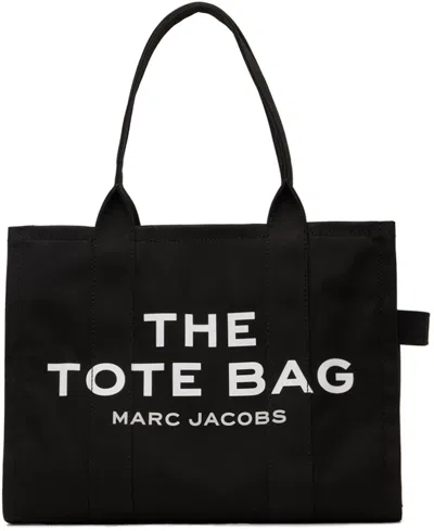 MARC JACOBS BLACK 'THE LARGE TOTE BAG' TOTE