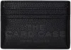 Marc Jacobs Black Card-holder With Embossed Logo In Leather Woman In 001 Black