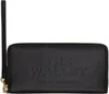 Marc Jacobs Continental Leather Logo Wallet In 001 Black
