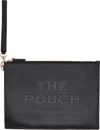 Marc Jacobs The Large Logo Debossed Pouch In 001 Black