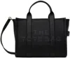 Marc Jacobs Black Leather The Medium Tote Bag In Black