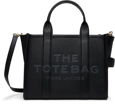 Marc Jacobs Black 'the Leather Medium' Tote