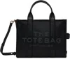 Marc Jacobs Structured Medium Tote With Textured Leather Finish In Black