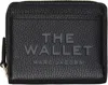 MARC JACOBS BLACK 'THE LEATHER MINI COMPACT' WALLET