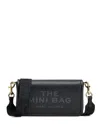 Marc Jacobs Mini Black Crossbody Bag With Engraved Logo In Black