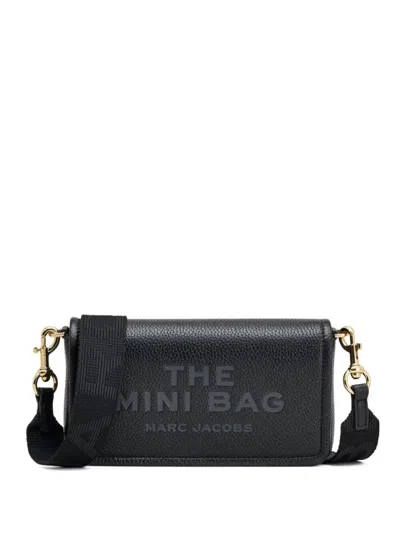 MARC JACOBS BLACK THE LEATHER MINI CROSSBODY BAG
