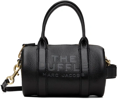 Marc Jacobs Black 'the Leather Mini' Duffle Bag In 001