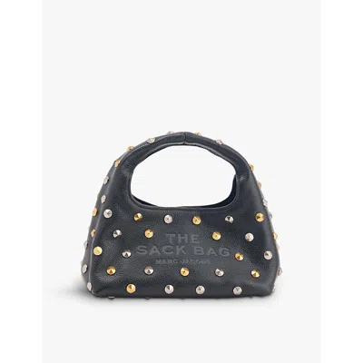 Marc Jacobs The Glam Stud Embellished Mini Sack Bag In Black