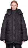 Marc Jacobs Monogram-pattern Quilted Puffer Jacket In 001 Black