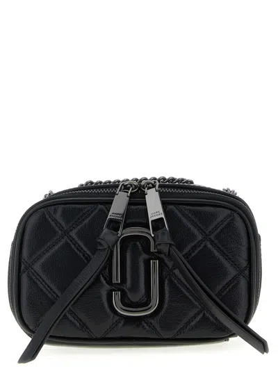 Marc Jacobs Black The Quilted Softshot Crossbody Bag
