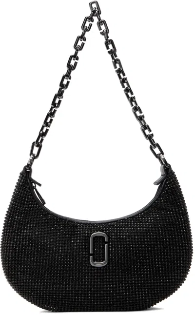 Marc Jacobs ブラック The Rhinestone Small Curve バッグ In 001 Black