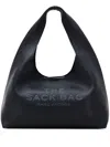 Marc Jacobs Soft Textured Leather Slouchy Bag With Rounded Handle In Black