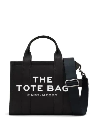 Marc Jacobs Black 'the Small Canvas' Tote Bag In Cotton