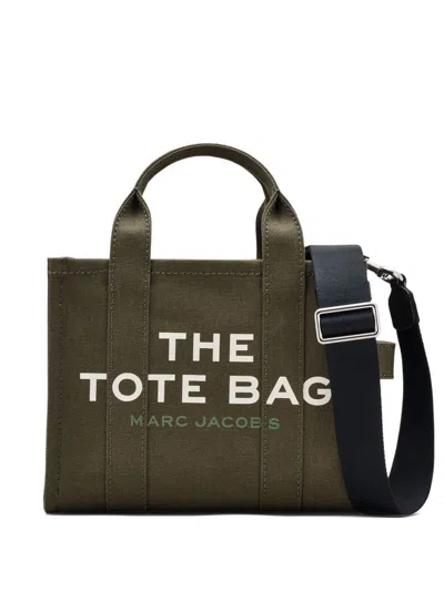MARC JACOBS MARC JACOBS BLACK 'THE SMALL CANVAS' TOTE BAG IN COTTON