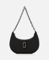 Marc Jacobs The Small Curve Rhinestone J Shoulder Bag In Black