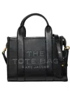 Marc Jacobs Small The Tote Bag Grain-leather In Black