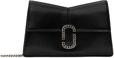 Marc Jacobs Black 'the St. Marc Chain Wallet' Bag In 018 Black/silver